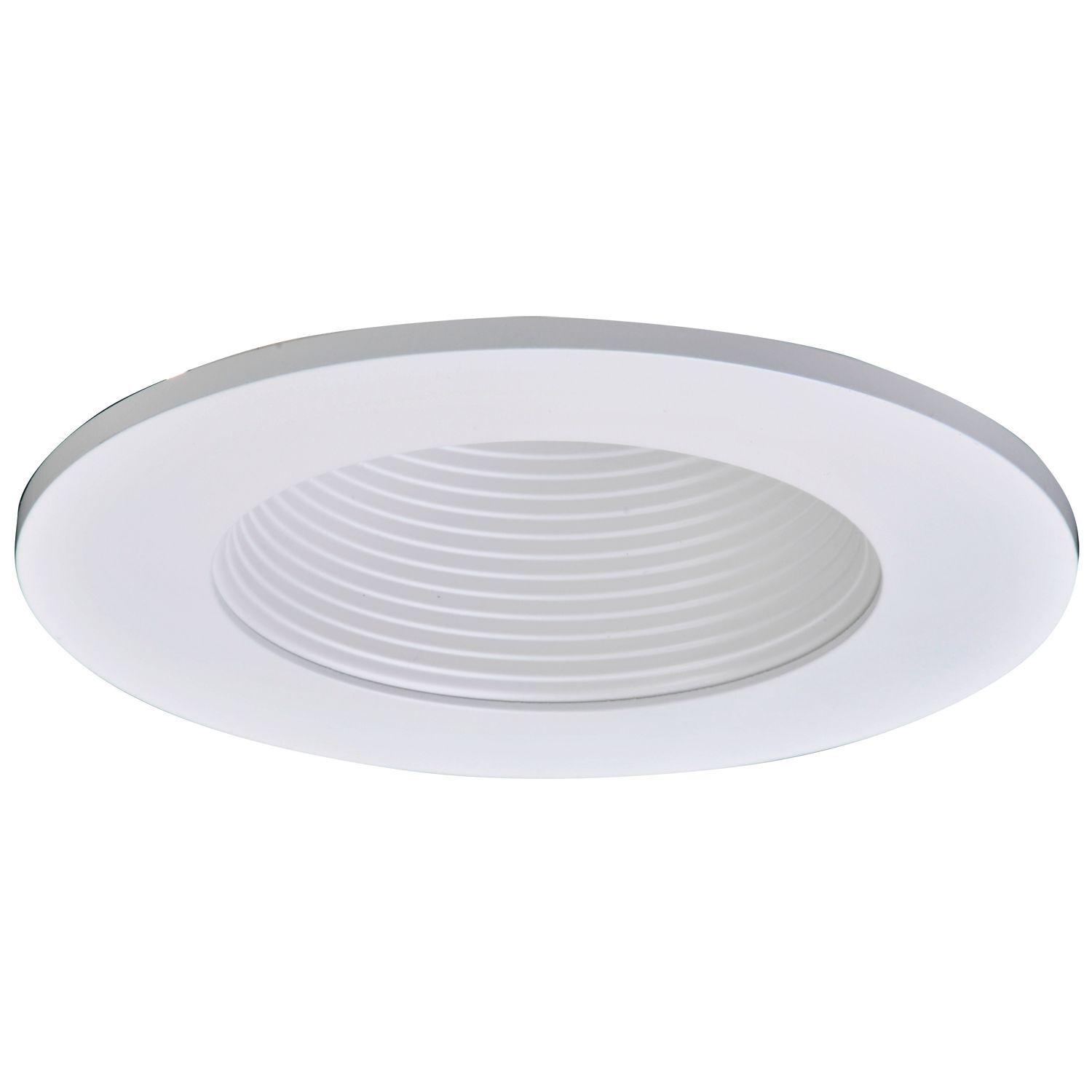 4" LED Trim, Frost Dome Polymer Lens, White Baffle, Matte White Ring, Shower Rated
