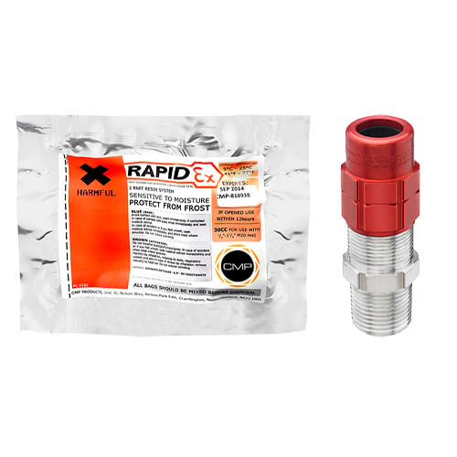 TMC2X CBL GLND AL 1/2 W/ RESIN