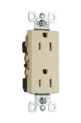 TR DECO RECEP 15A 125V SIDE WIRE IV