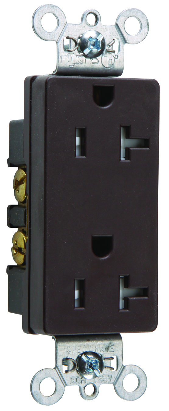 CML TR DECO REC 20A125V B+S WIRE BN