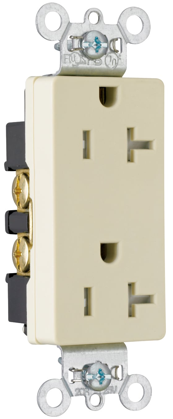 TR DECO RECEP 20A 125V S+B WIRE IV