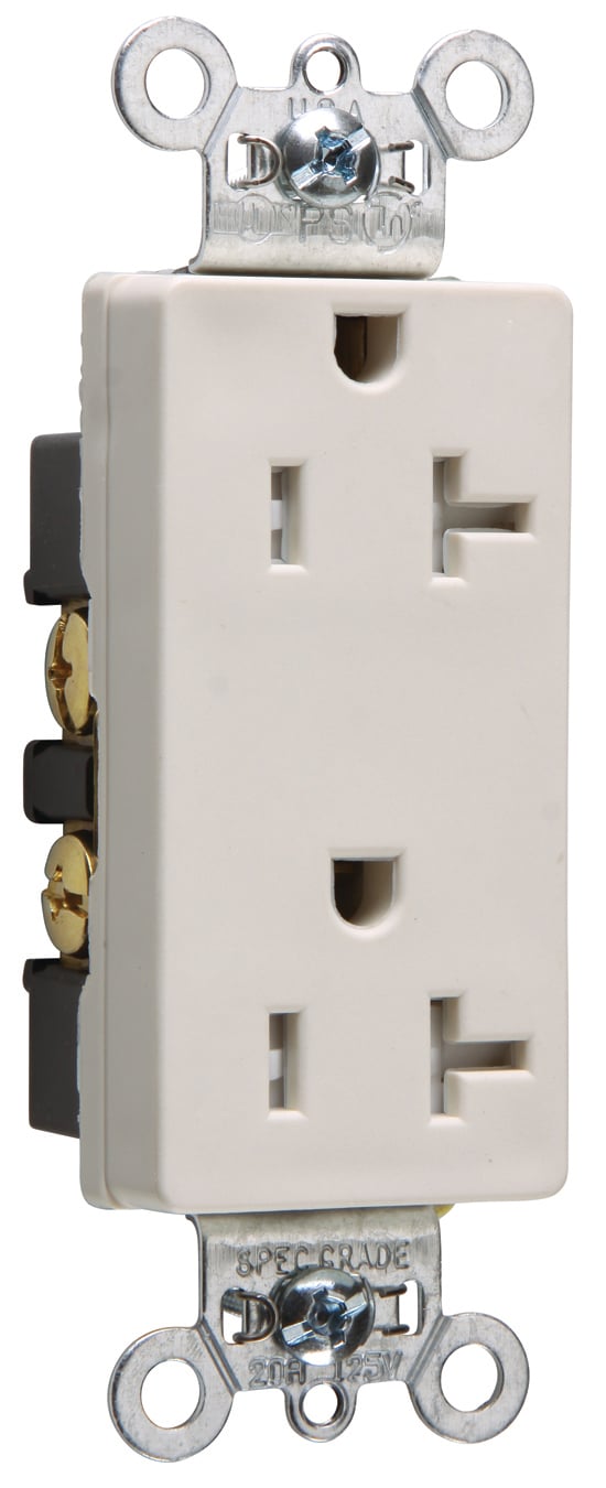 TR DECO RECEP 20A 125V S+B WIRE LA