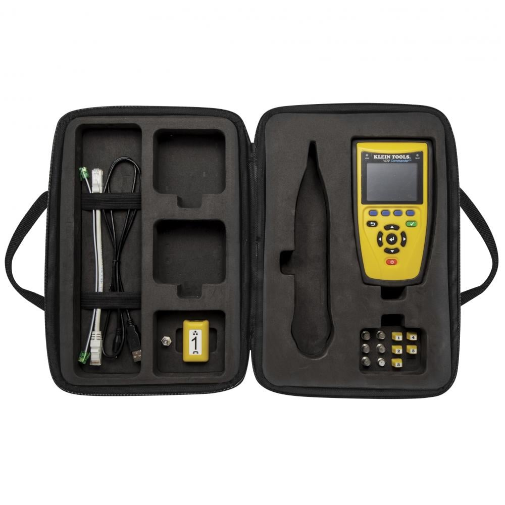 Cable Test Kit with VDV Commander Tester, Remotes, Adapter, and Case
