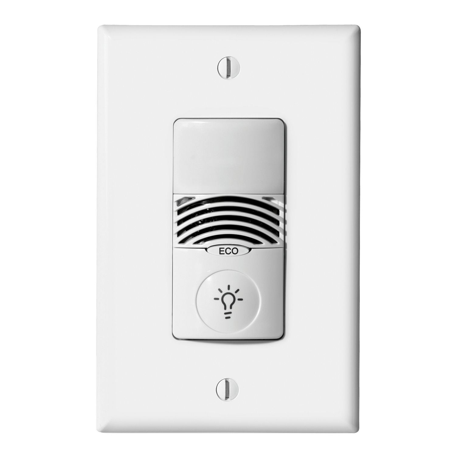 Vacancy Dual Tech Single Level, No Neutral, 120/277V Wall Switch Sensor, White.