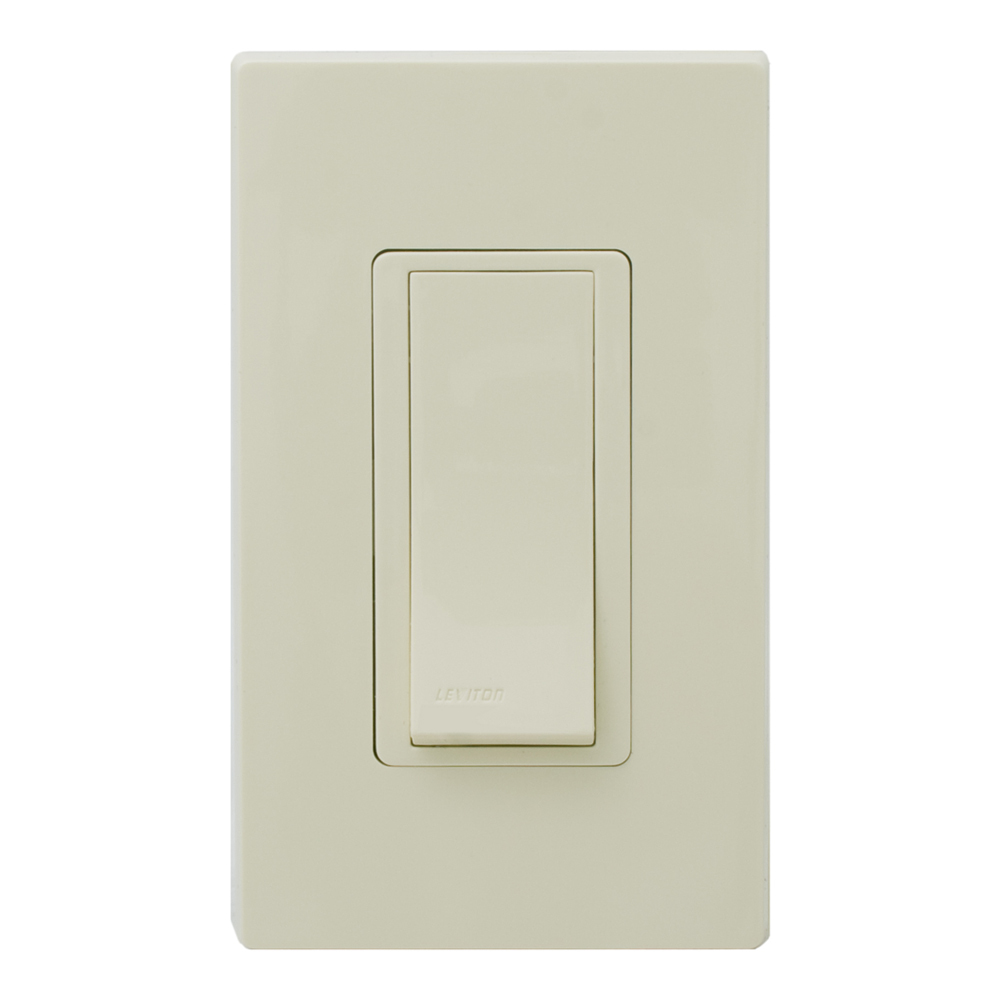 LevNet RF 902MHz Self-Powered Wireless Remote Switches. 1-Gang Single Rocker Decora Switch - Ivory