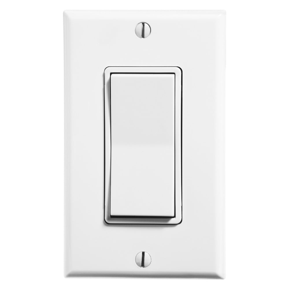 Wireless Decora Remote Switch. Single Rocker. Self Powered. Enocean 902mhz. Compatible With Levnet Rf Receivers. (GSA Unique Part). Made In The USA. - White