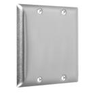 Standard Metal Wallplates: Stainless Steel, 2-Blank