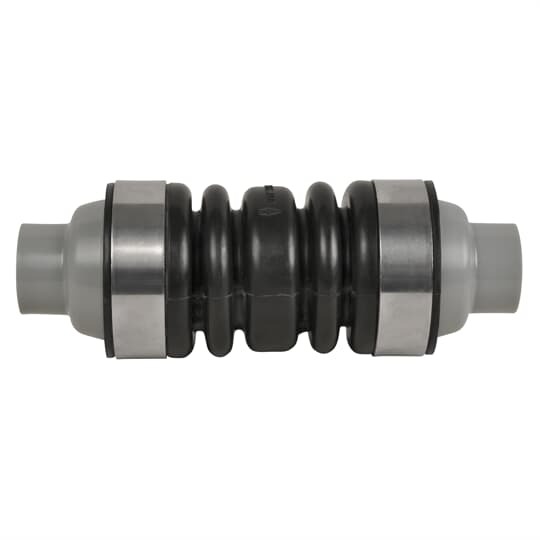 4 Inch XD Non-Metallic Expansion/Deflection Coupling with Neoprene Rubber Boot and Stainless Steel Clamps