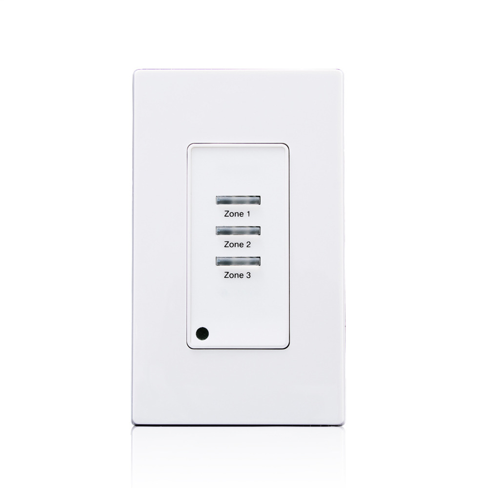 Z-MAXÂ Digital Pushbutton Station, 03 Button, 1 Gang, White