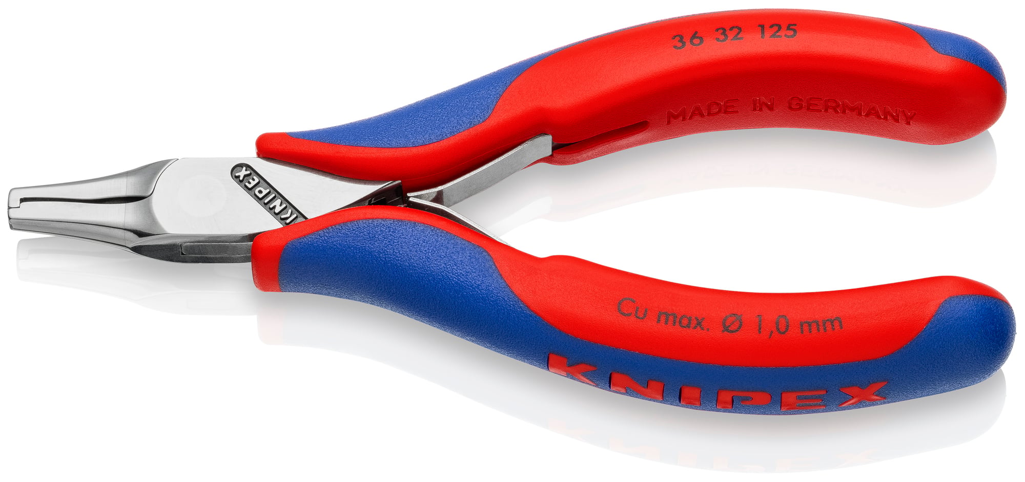 Electronics Mounting Pliers, 5 in., Multi-Component, Polished, Crush and Cut Wire