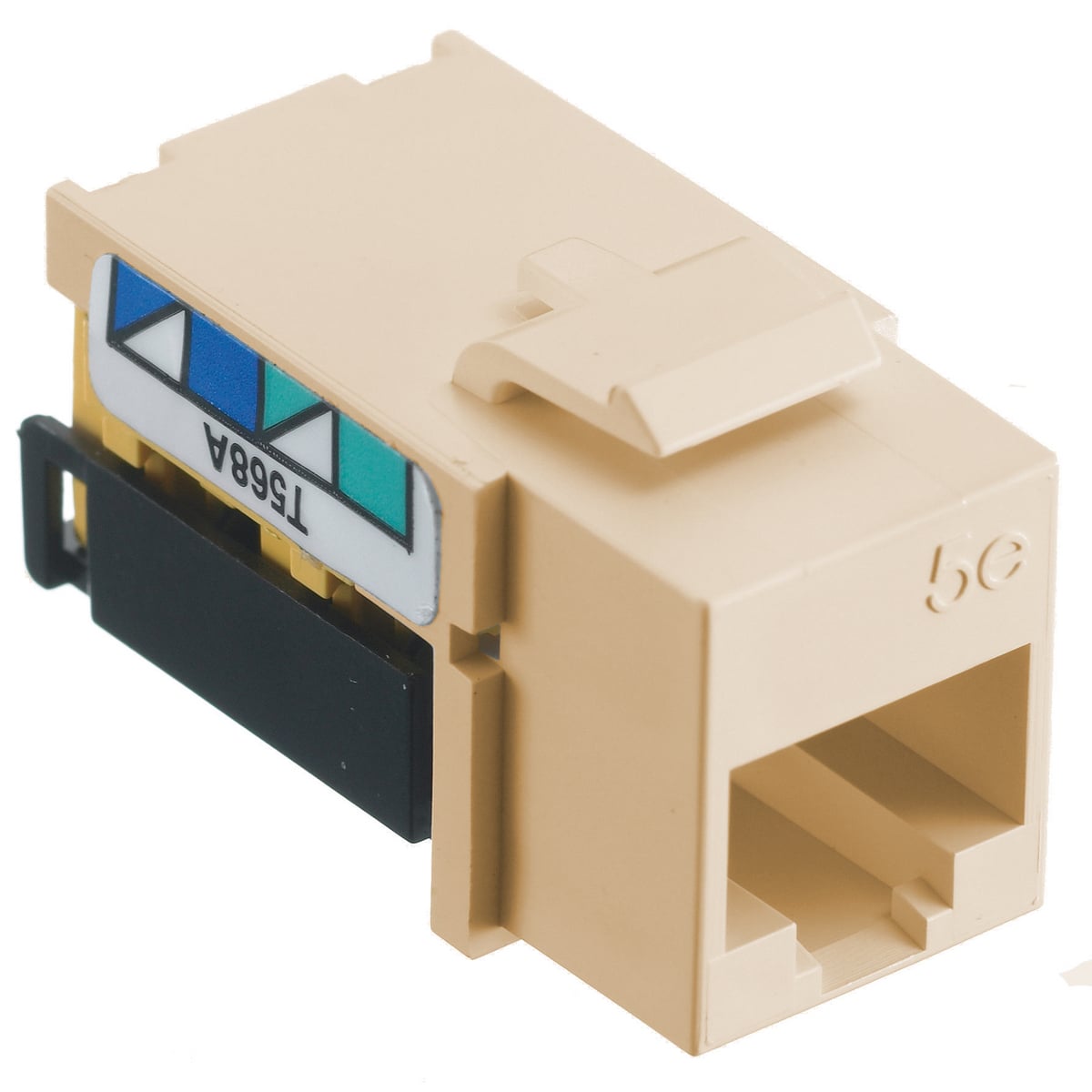 Net Select, Jack, Cat5e, 8-Position, Universal A/B, Electric Ivory
