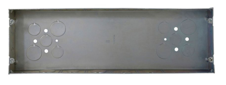 TP641 Thepitt Welded Gang Box, Steel, 95 cu-in Capacity, 6 Gangs, 6 Outlets, 12 Knockouts
