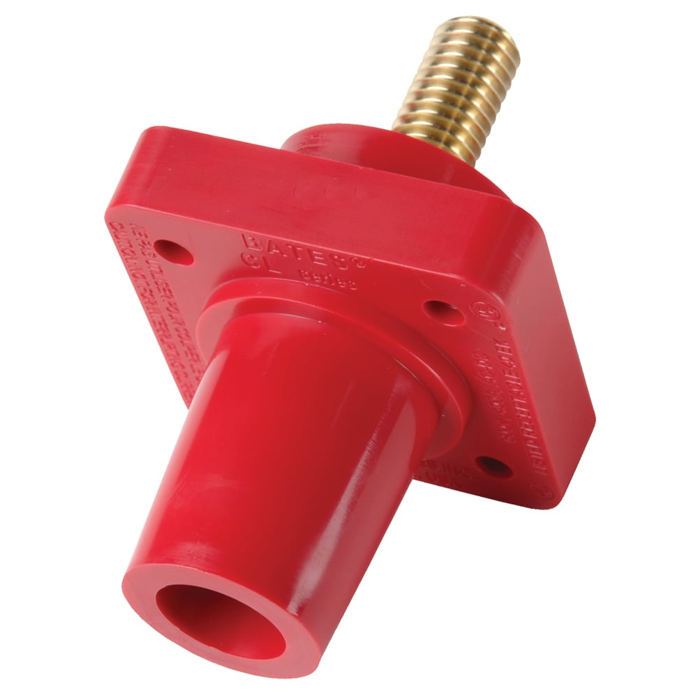 Female Cam 400A 600V Panel Mount, Red