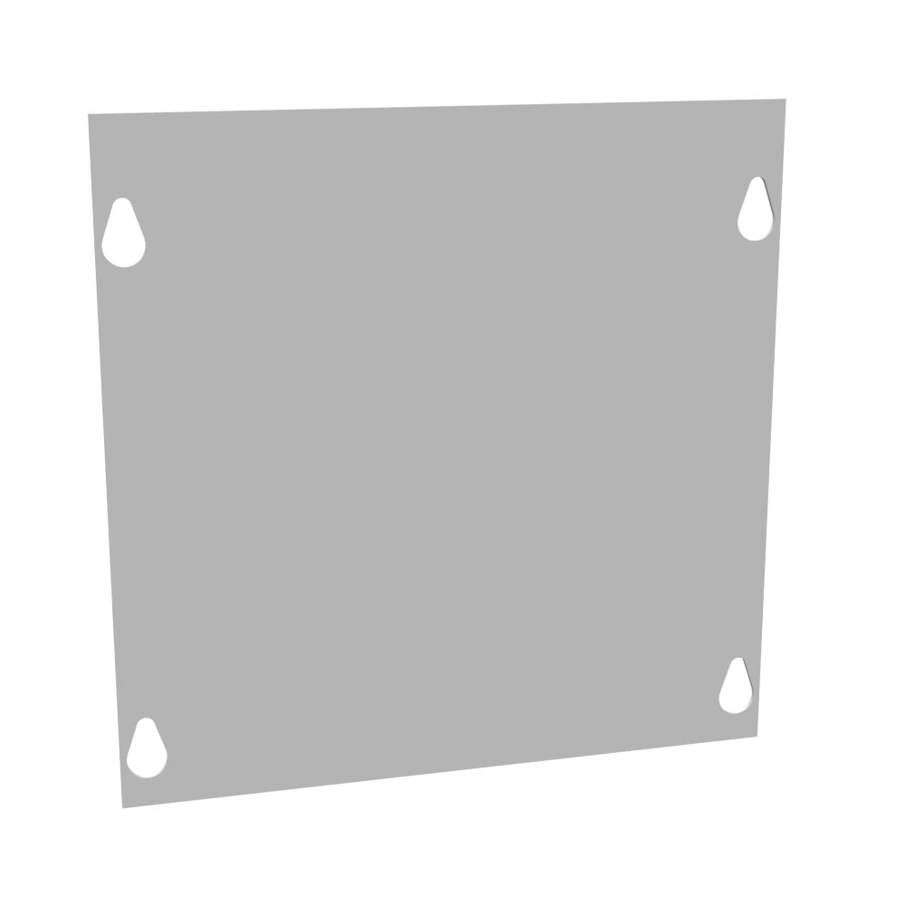 Front Cover Type 1 8x8 Screw Cover ANSI 61 Gray Steel
