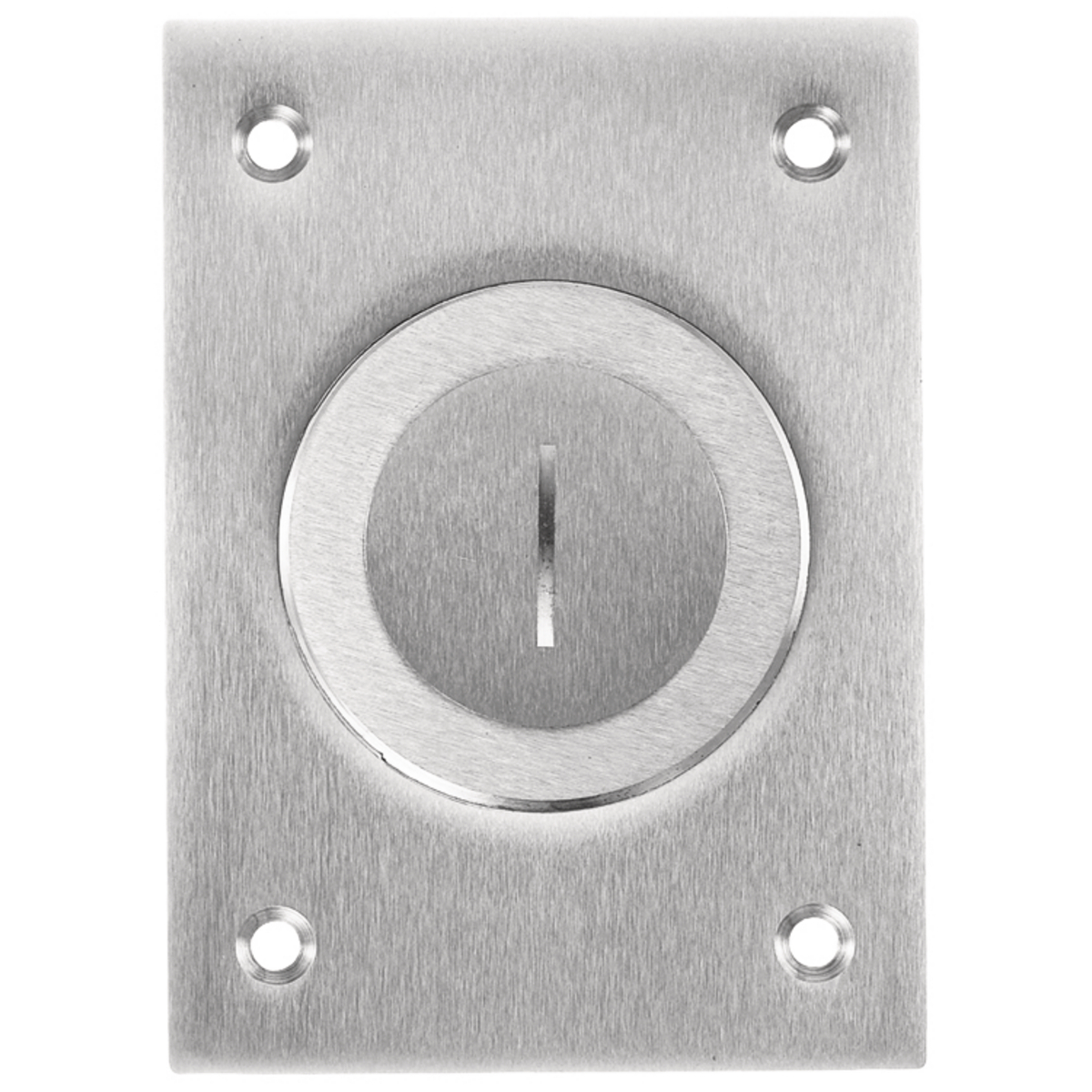 Flush Concrete Floor Box Series, 1-Gang Cover, Rectangular, Combination 2-1/8"X 1" Threaded Opening, Aluminum