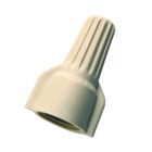 Buchanan, Wire Connector, WingTwist, Conductor Range: 22 - 10 AWG, 2/20 AWG Min, 3/10 Solid AWG MAX, Number Of Conductors: 1 to 6, Material: Flame-retardant Polypropelene, Color: Tan, Voltage Rating: 600 V, Environmental Conditions: Tough, UL 94V-2 Flame-Retardant Shell Rated At 105 DEG C (221 F), Model Number: WT41
