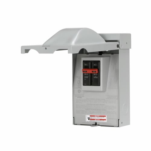 Eaton Air Conditioning Disconnect, Molded case switch, Retail package, 60A, 240V, 10 kAIC, #14-3 Cu/Al 60°C or 75°C, NEMA 3R Galvanized Steel enclosure, 10 hp at 240V, ANSI 61 gray