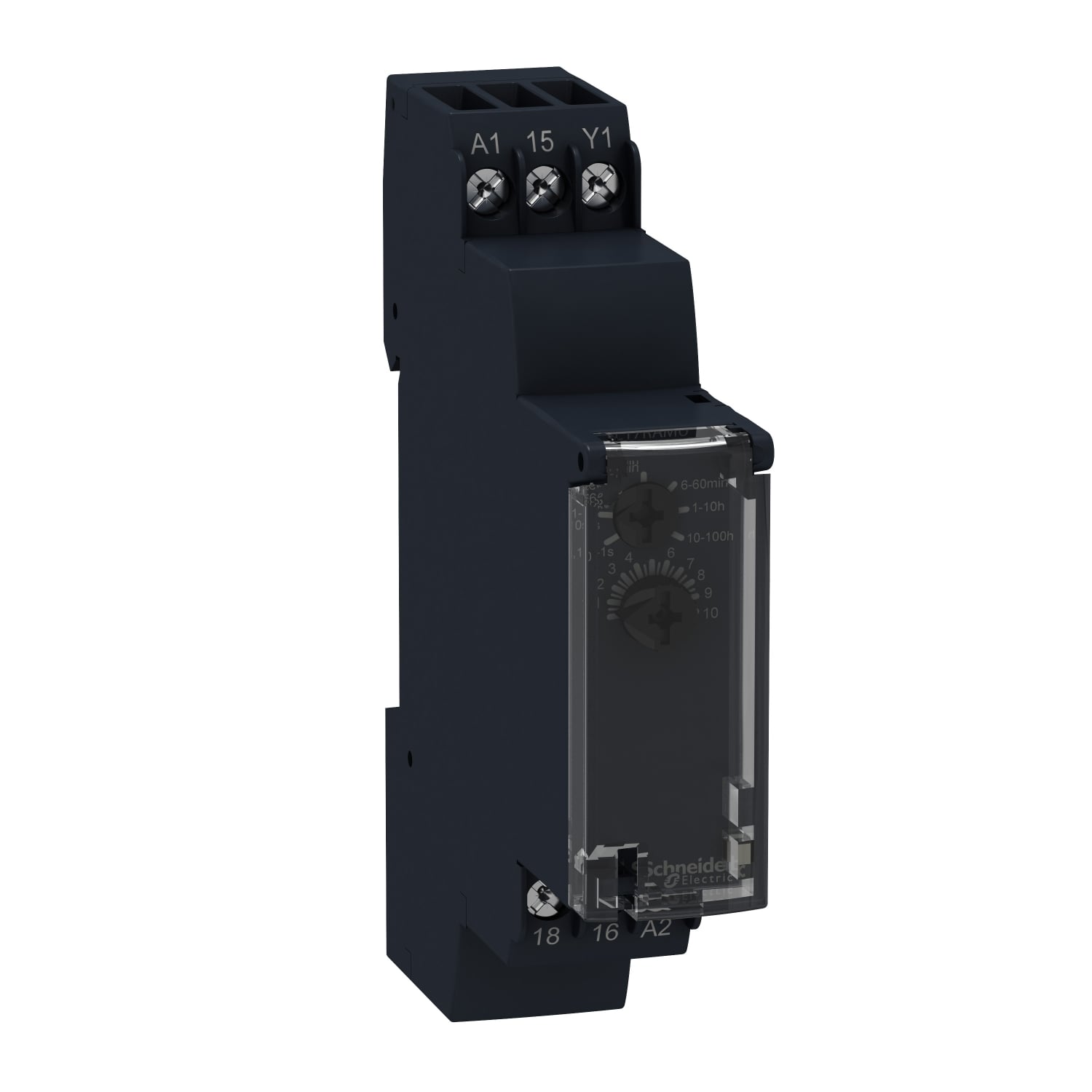 single function relay, Harmony Timer Relays, 8A, 1CO, 1s..100h, single interval relay, 24V DC or 24...240V AC DC