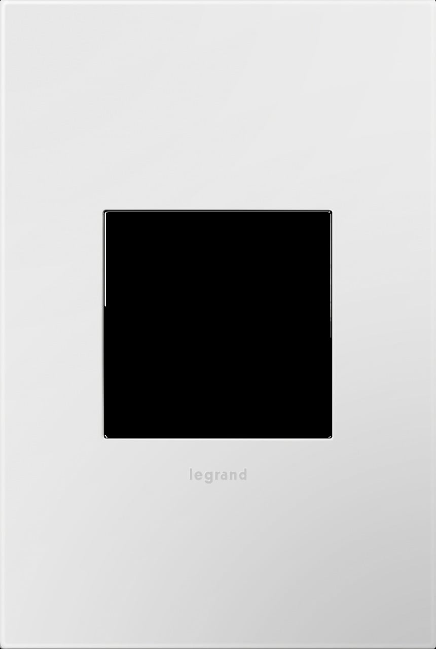 1 Gang 2 Module adorne Wall Plate Gloss White