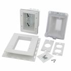 Hubbell Wiring Device Kellems, 1-Gang, Weatherproof Cover, While In Use,Clear/White