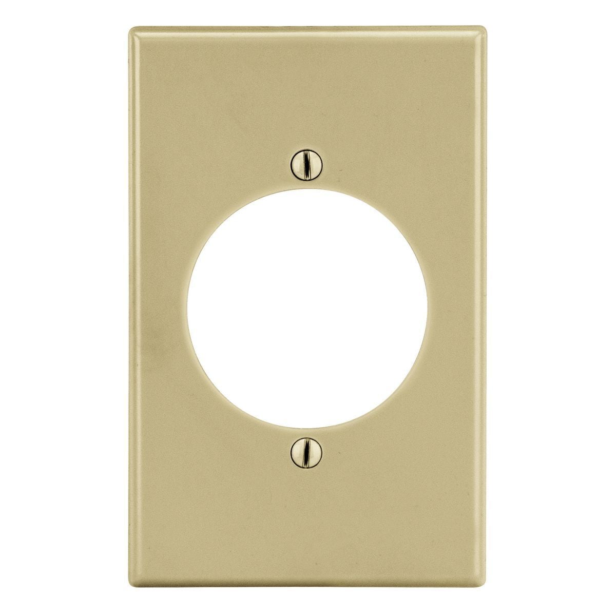 Wallplate, Mid-Size 1-Gang, 2.15" Opening, Ivory
