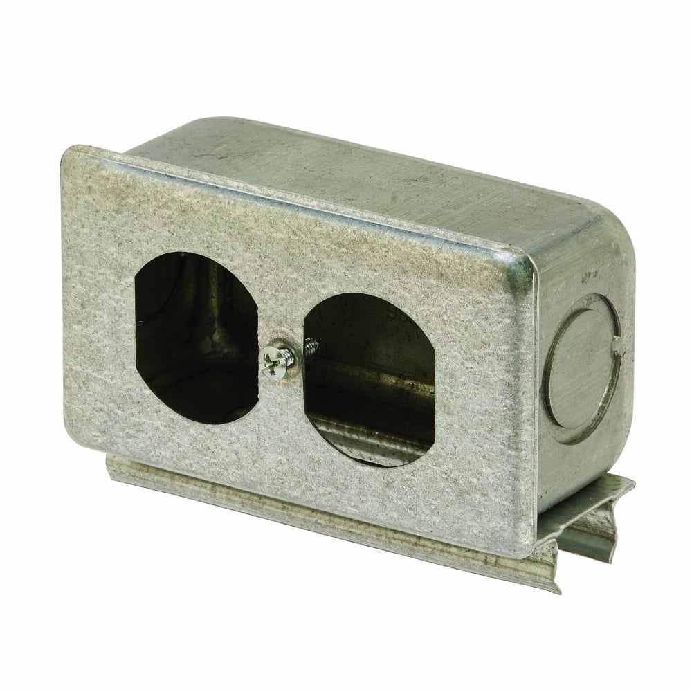 Eaton B-Line series junction box, 2.12" H x 4.06" L x 1.62" W, Steel, Outlet box
