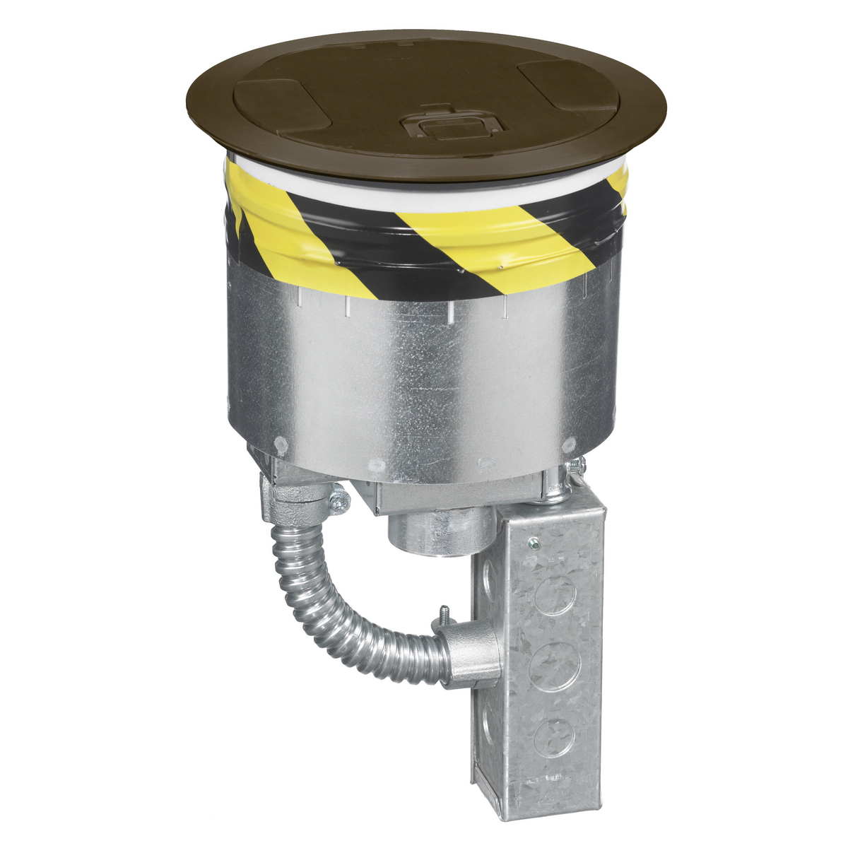 Fire Rated Poke Throughs, Recessed 8" Series, Kit, (1) S1R8PTFIT1, (2) S1R8SPZ, (1) S1R8JNC3, (1) S1R8CVRBRZ