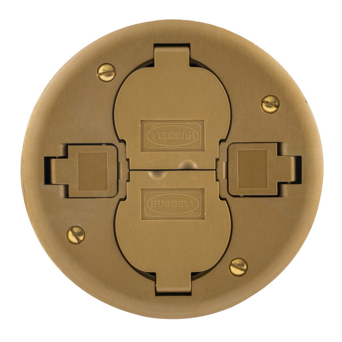 Fire-Rated Poke-Through 2x2 Flush Duplex Series, Replacement Cover