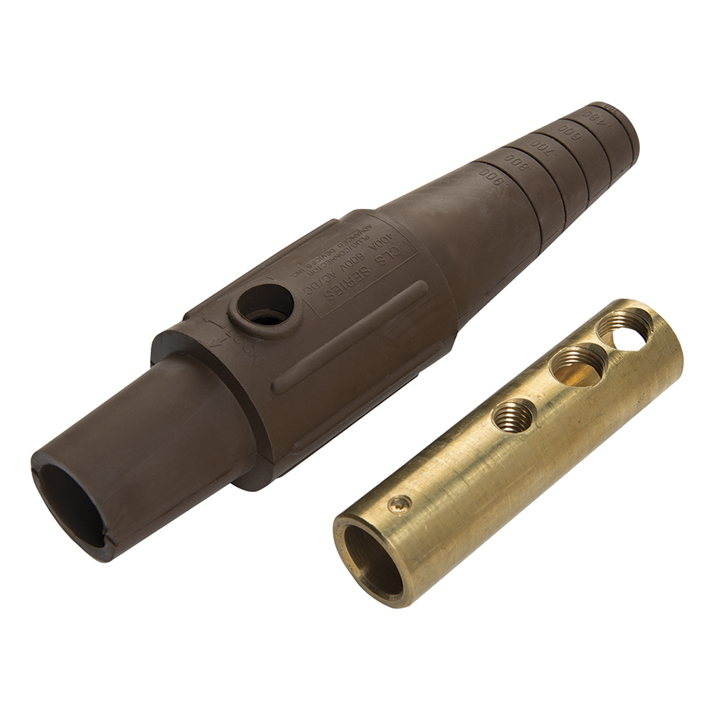 Female Plug #2/0-4/0 400A 600V, Brown