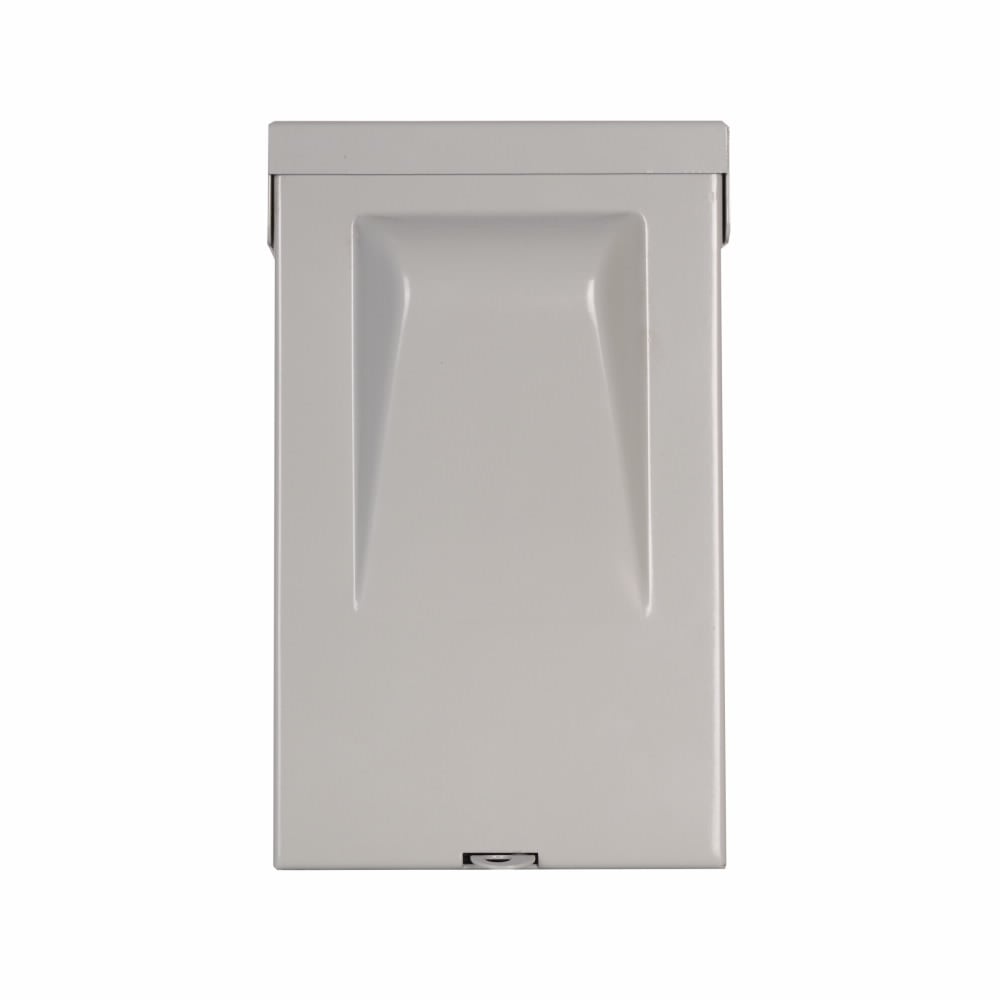 Eaton air conditioning disconnect, Fused pullout, 60A, 120/240V, 10 kAIC, #14-3 Cu/Al 60?C or 75?C, NEMA 3R Galvanized Steel enclosure, 3 hp at 120V, 10 hp at 240V, ANSI 61 gray