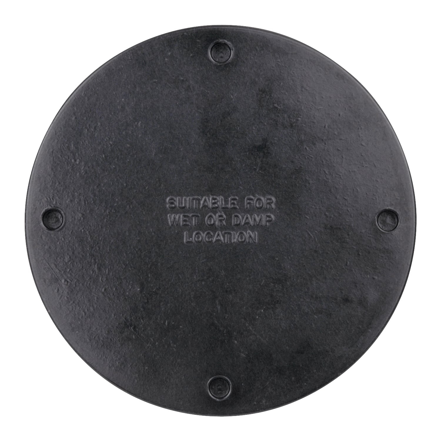 Round Blank Box Cover, Diameter 4-1/8 Inch, Color Brown, Material Phenolic, Mounting Means Stainless Steel Screws