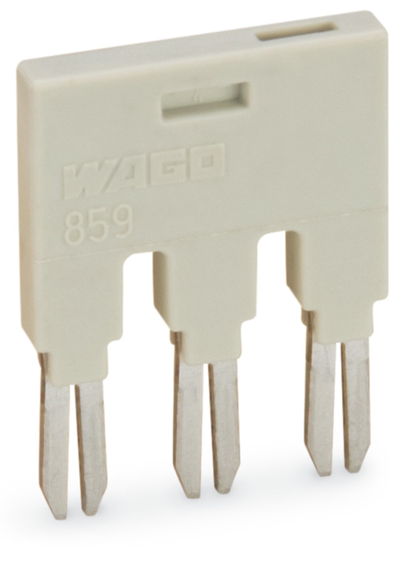 Jumper; for jumper slot; 8-way; insulated; light gray