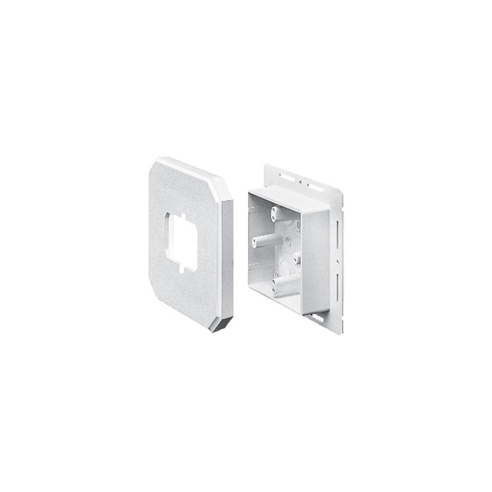 Works on all siding types. Before or after siding is up, Mounting holes on inside of box. Textured paintable surface. NM cable connector provided. 6-1/2 x 6-1/2 mounting surface. Provides a .895 J-channel. 24.5 cubic inch box. With Flange.