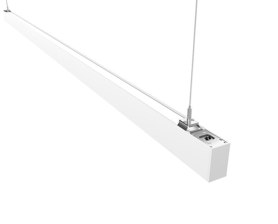 BOA 8' UP & DOWNLIGHT MAX 80W PENDANT 3000K/3500K/4000K FLAT LENS WHITE