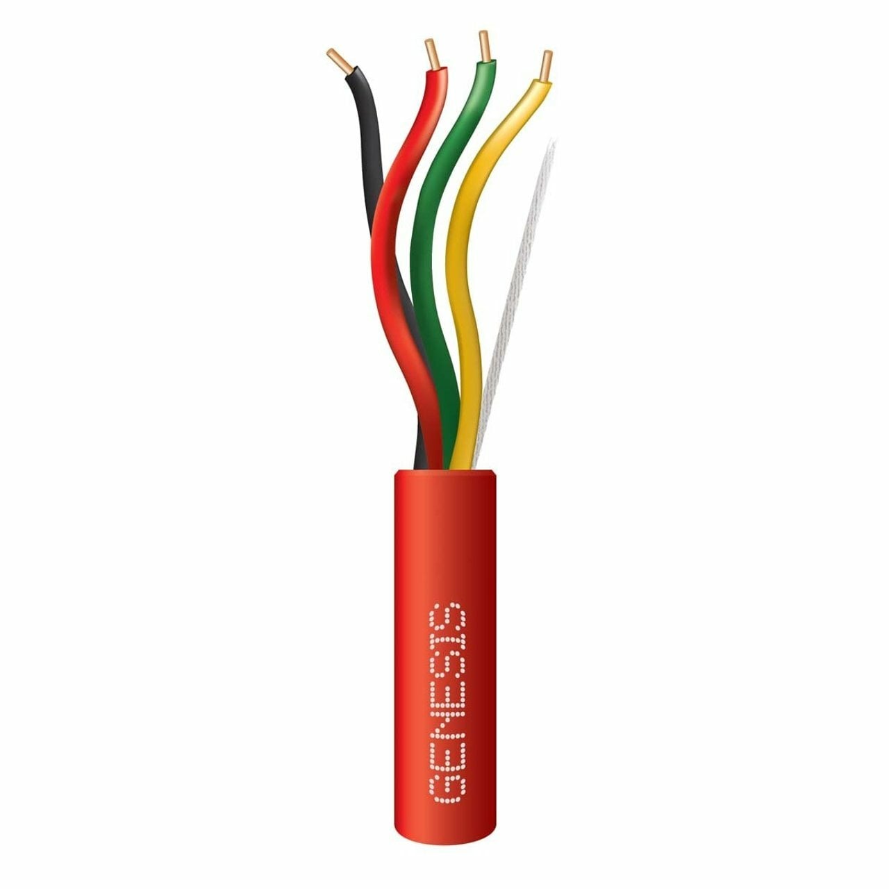 18/4 SOLID CABLE - 500 FT PULL BOX - RED