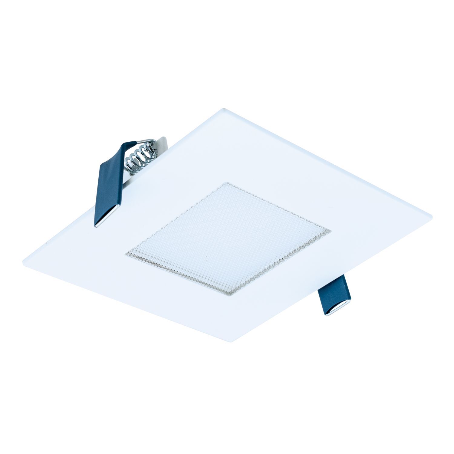 4 " LED Square lens round ceiling with remote driver / junction box,  600 lumens, 90 CRI CCT Selectable, 120V