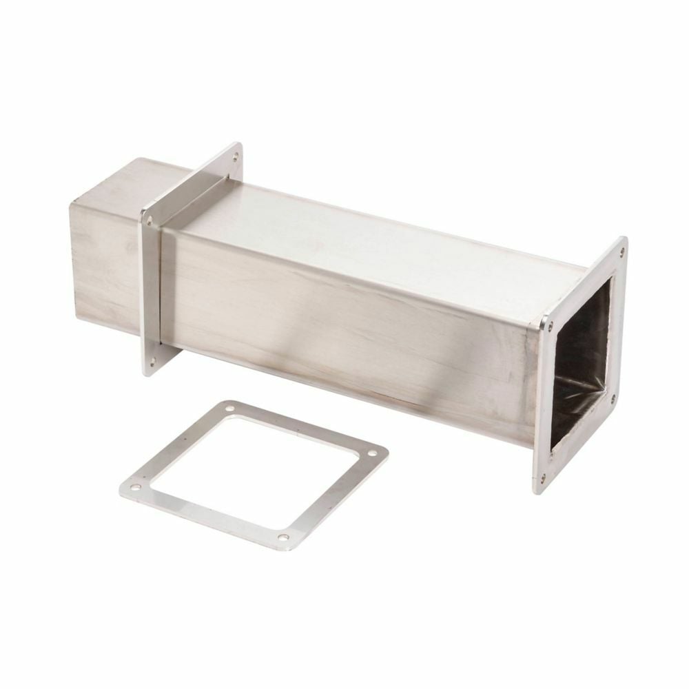 Eaton B-Line series wireway telescoping fitting, 6" X 6" feed through, Wireway telescoping fitting, No cutting or welding required, NEMA 4X, Stainless steel, Brushed finish