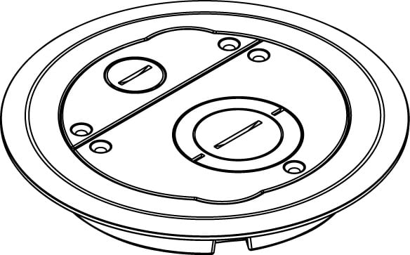 6IN FURNITURE FEED COVER ASEM-BRONZ