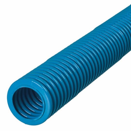 High Density Polyethylene Duct, 1 Inch, Corrugated, 1 Way Single Split, Orange, No Stripes, 1,130 Pound Pull Tape, Length 500 Feet