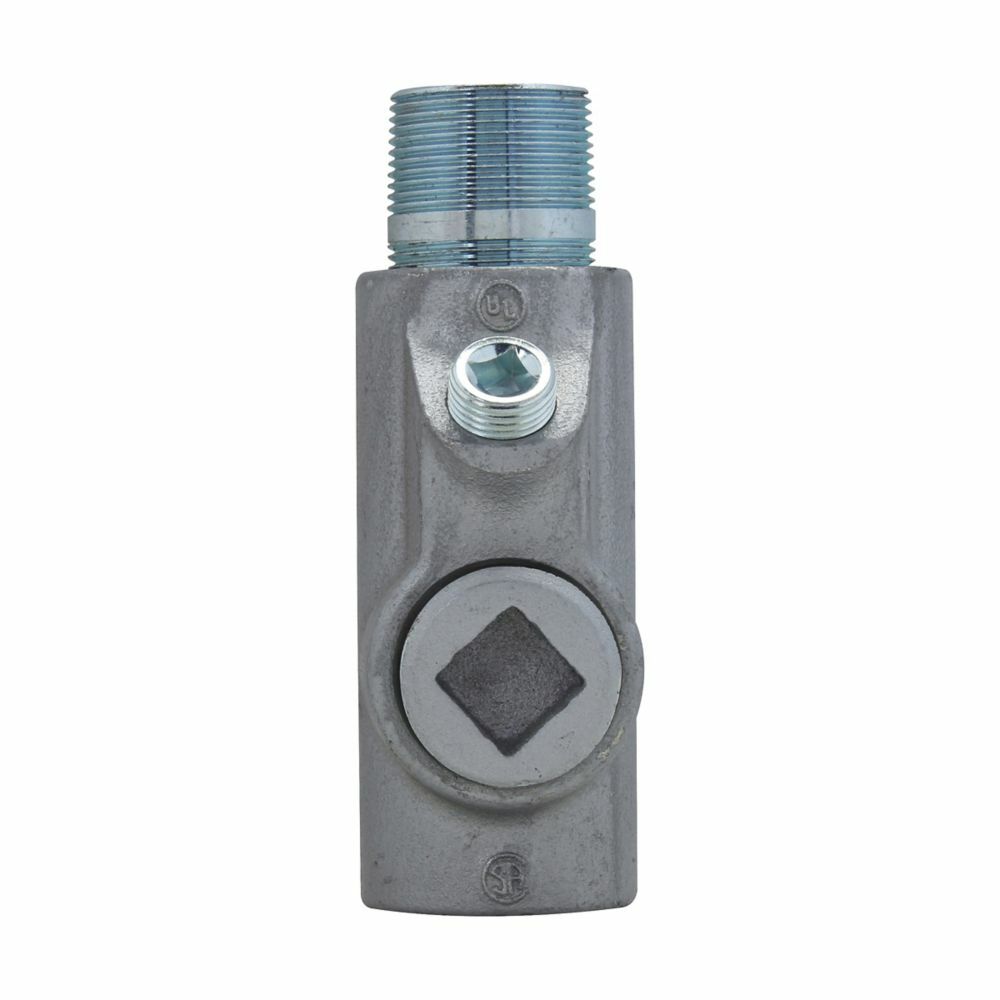 Eaton Crouse-Hinds series EYS conduit sealing fitting, Male and female, Feraloy iron alloy and/or ductile iron, Vertical or horizontal, 1-1/2"
