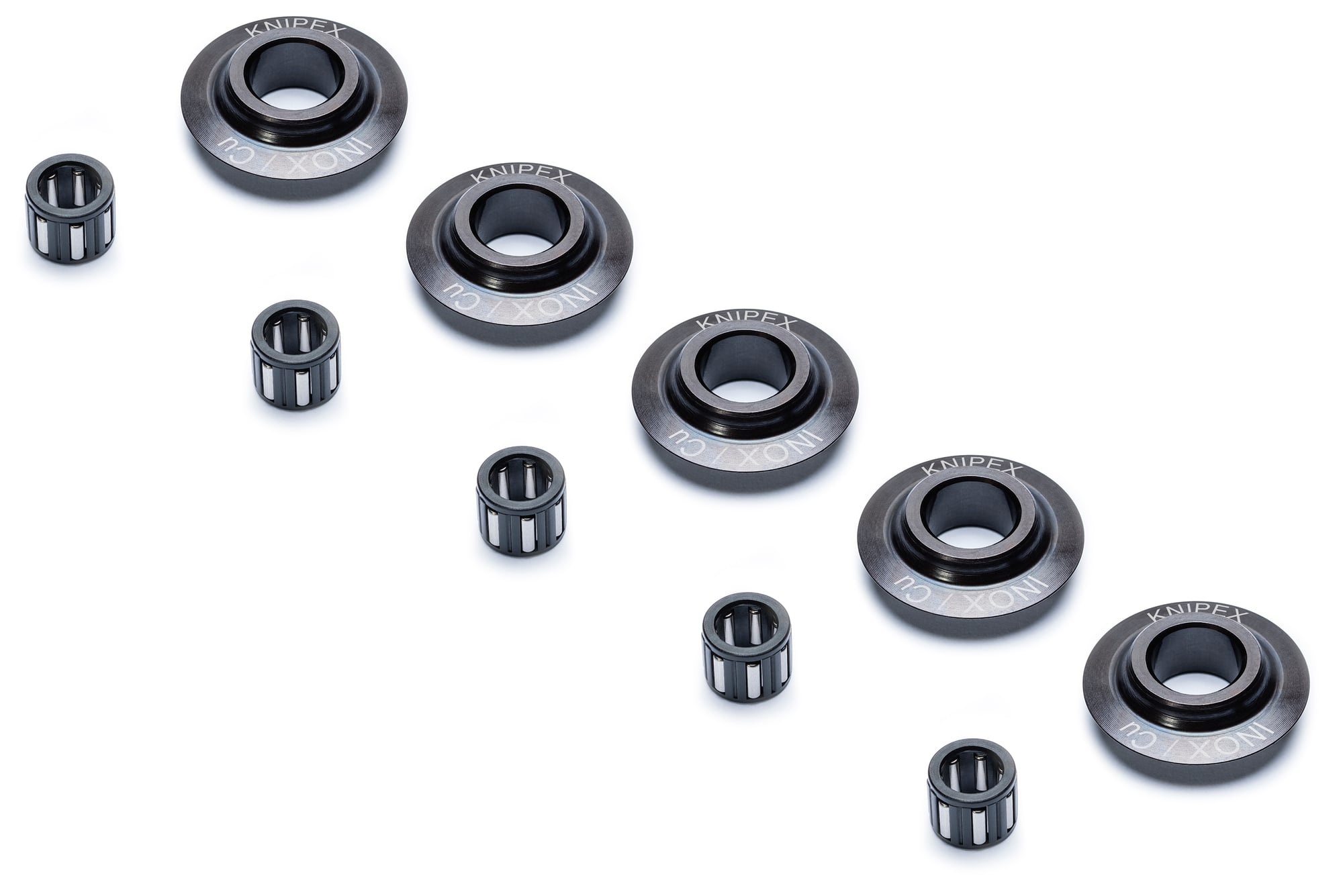 Replacement Set of Five Cutting Wheels and Needle Bearings for 90 31 02 SBA, 5 1/4 in.