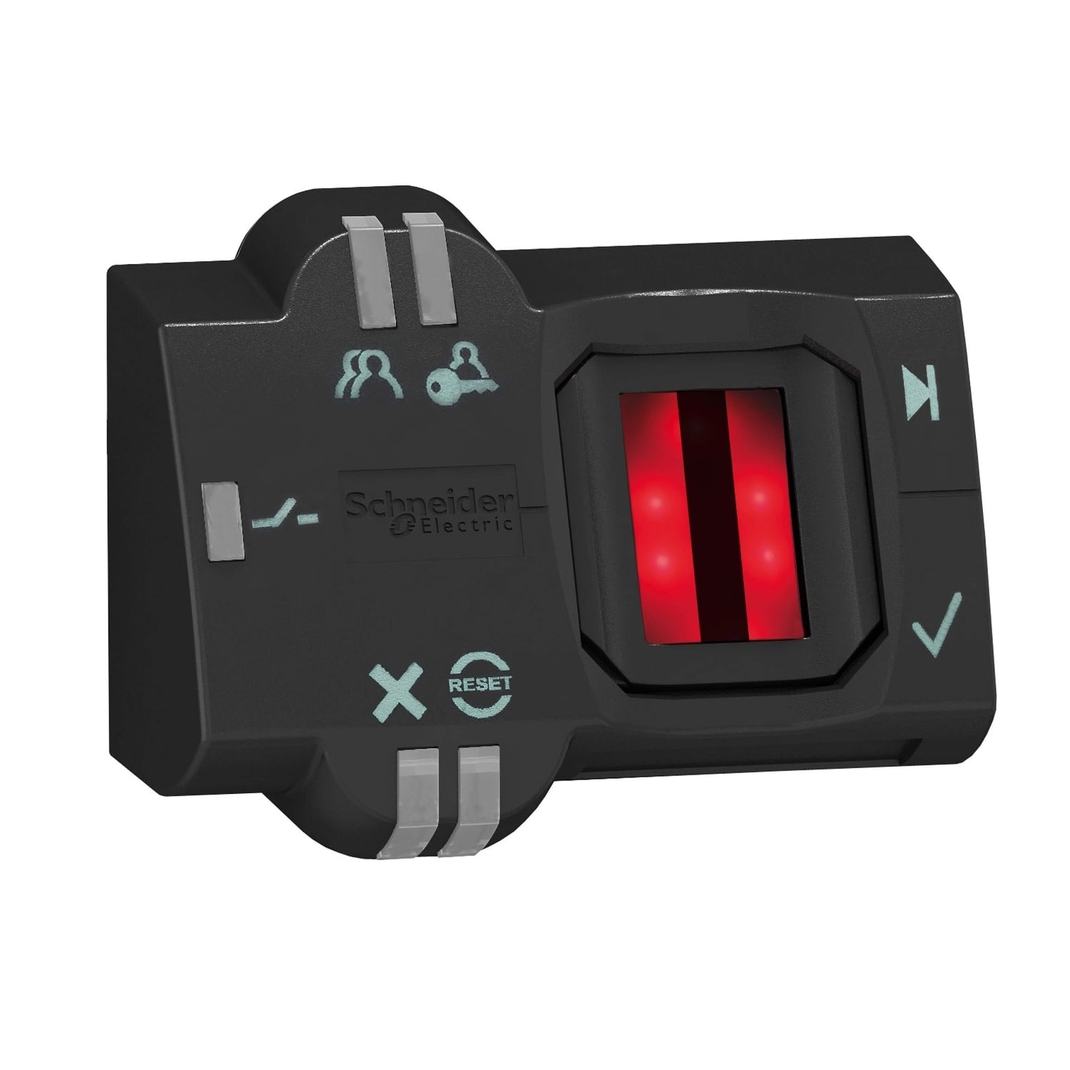 Biometric switch bistable, Harmony XB5S, plastic, 22mm, connection by M12 connector, 24V AC DC