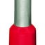 Insulated ferrule sleeve - Wago (216 series) - for 1 x 10mm2 - Red color - length 16mm - Diameter 6mm insulated collar / 4.5mm ferrule