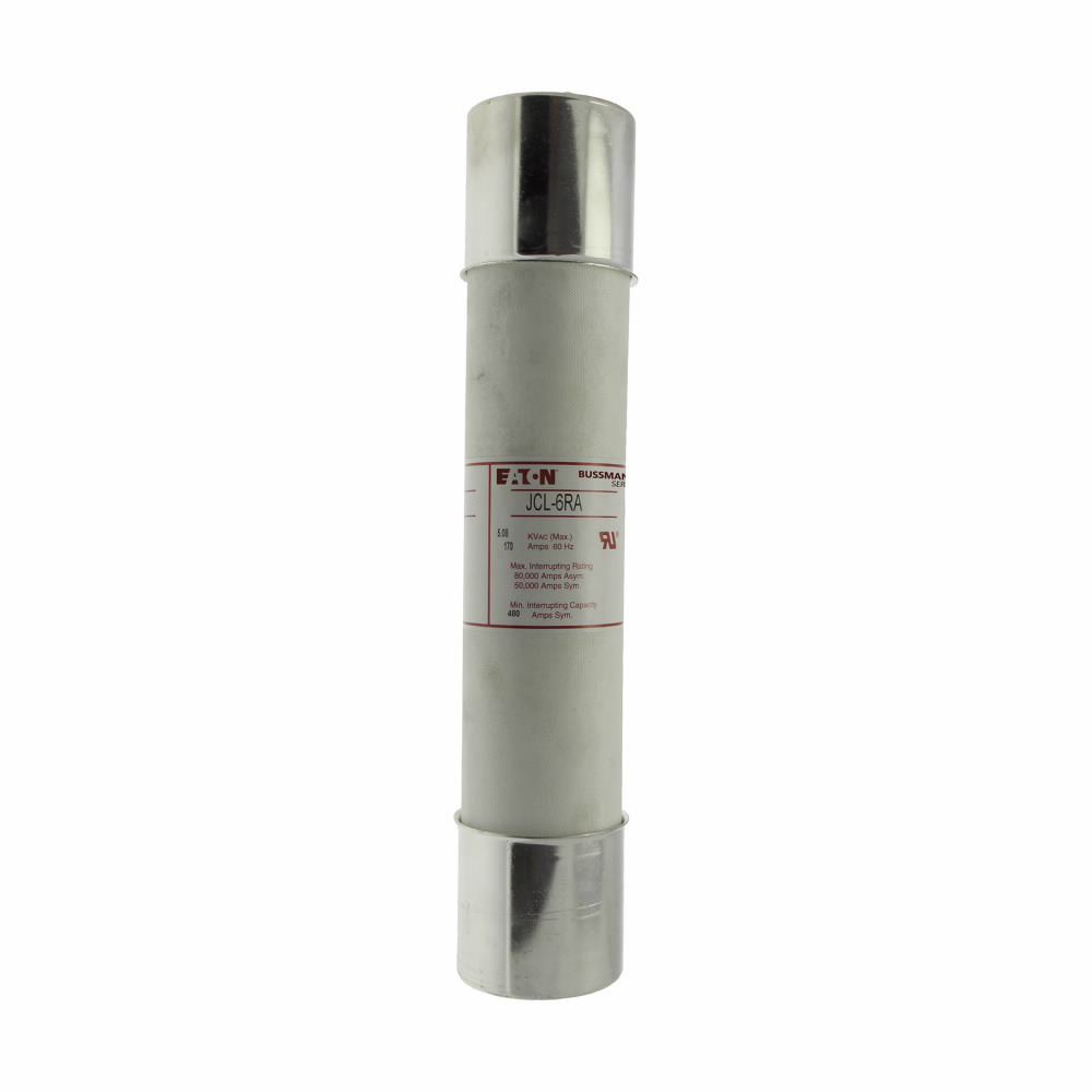 Eaton Bussmann series JCW E-Rated PT medium voltage fuse, Current limiting, 1A, 2.4/5.5 kV, 40 kAIC RMS Symmetrical interrupt rating, E class, Single element, Ferrule end X ferrule end connection, 1 barrel, 1.63 in diameter