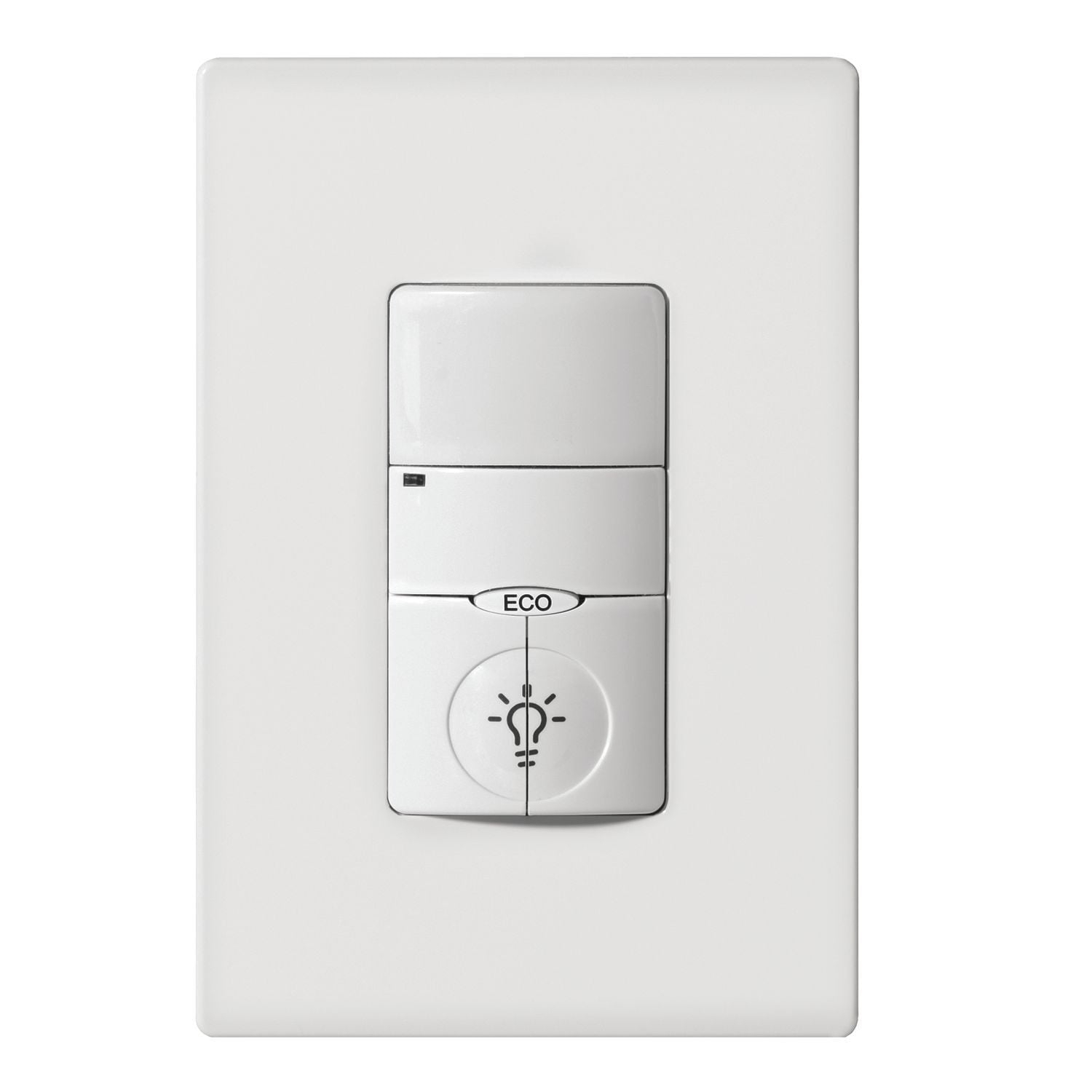 PIR Dual Relay 120/277V Wall Switch Sensor, White