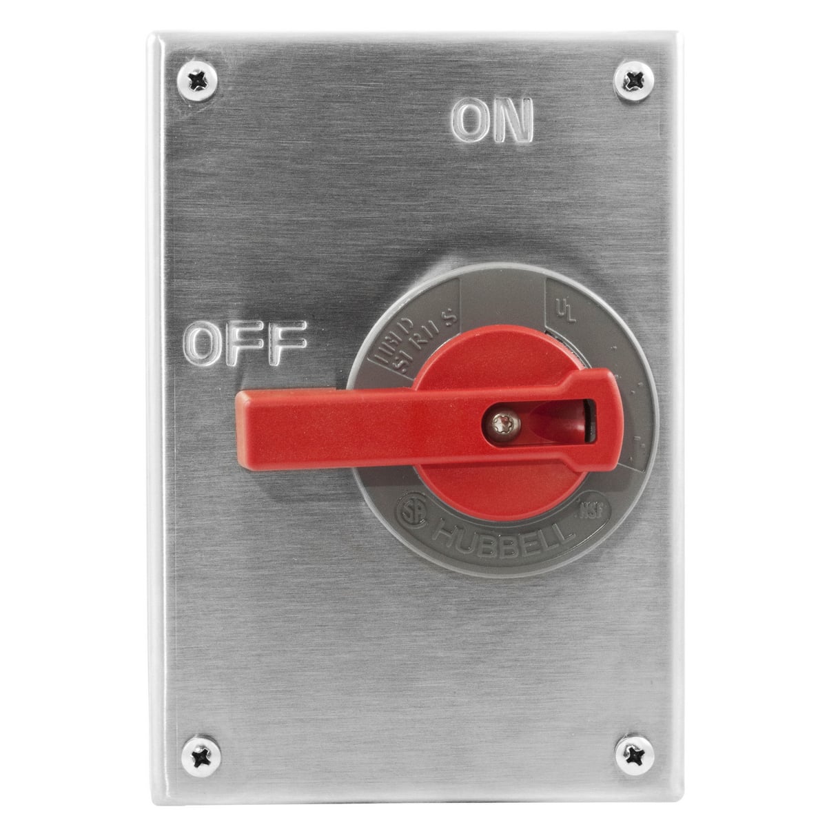 Switched and Lighting Control, Disconnect Switches, 30A Replacement Cover, 4X Rated, Stainless Steel