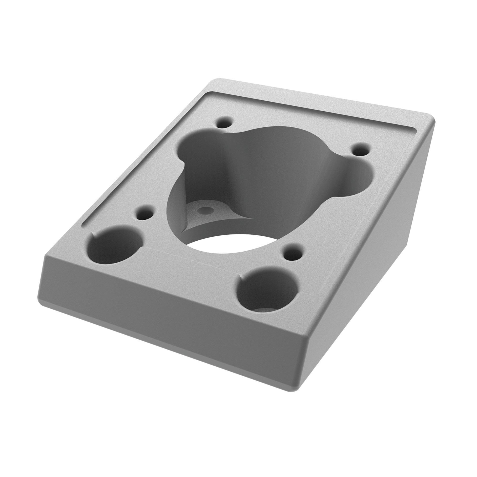 Angle Adapter for HMI Pedestal, fits 4x4 Pedestal, Anodized, Aluminum