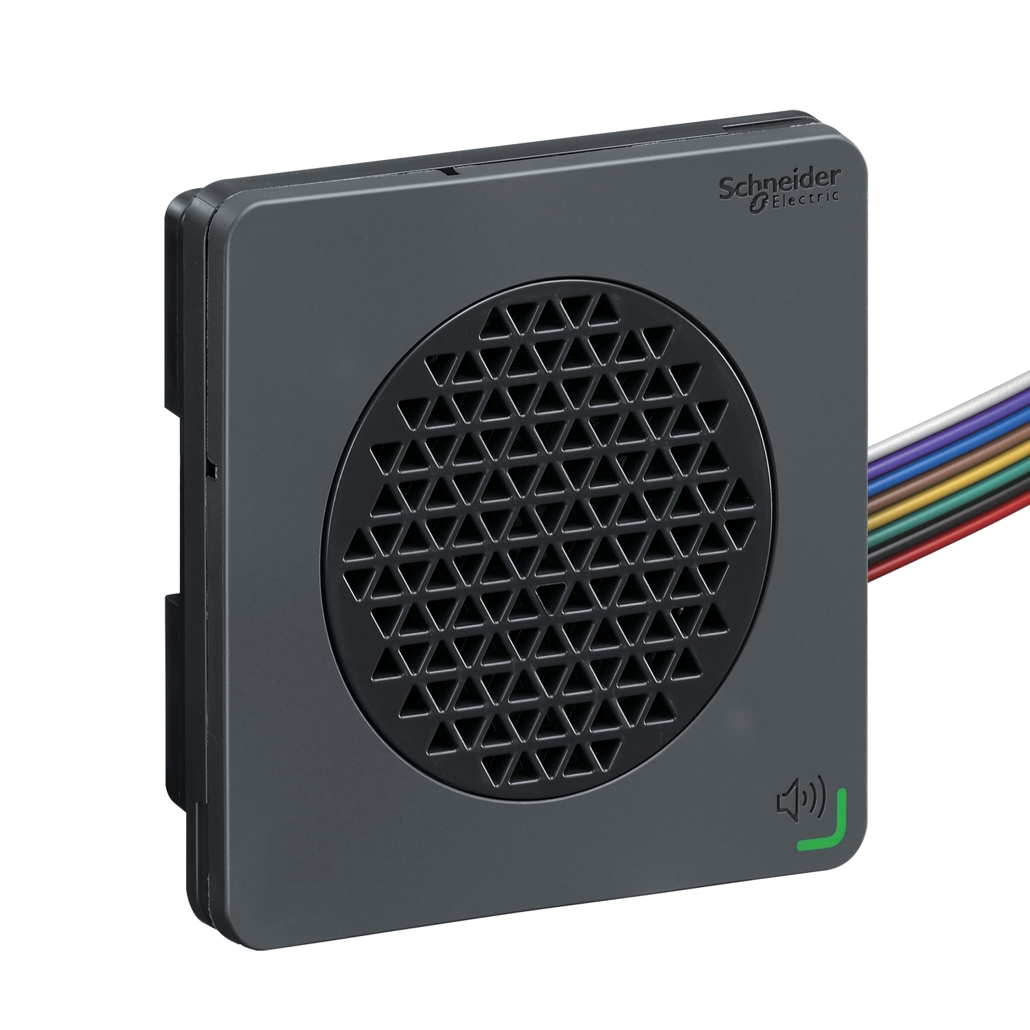 Editable voice alarms, Harmony XVS, black, mounting 72mm DIN rail, PNP, 12...24V DC