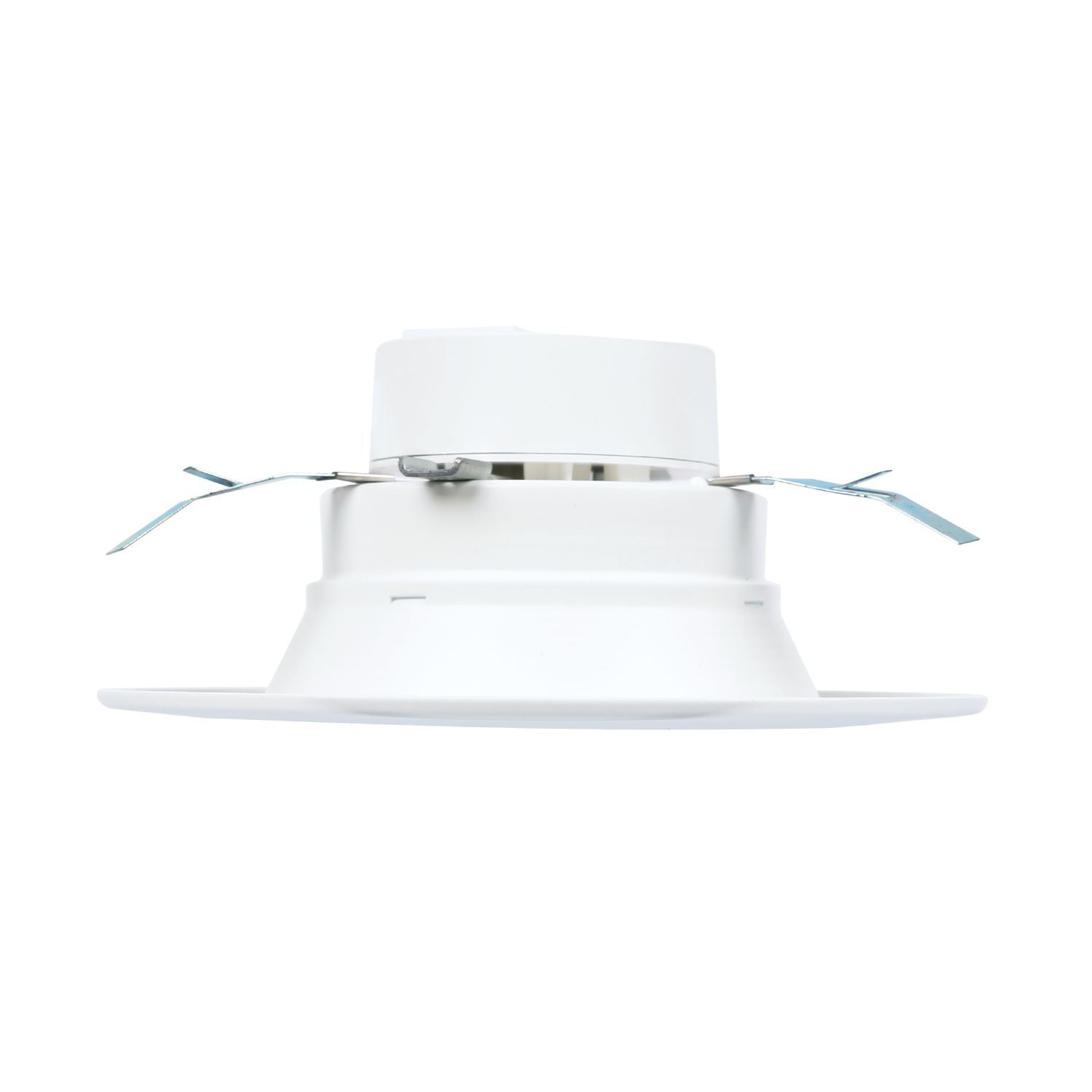 5/6-inch recessed LED retrofit module, 900/1200 selectable lumens, 90 CRI, selectable CCT with D2W option, 120V 60Hz, LE & TE phase cut 5% dimming, matte white flange.