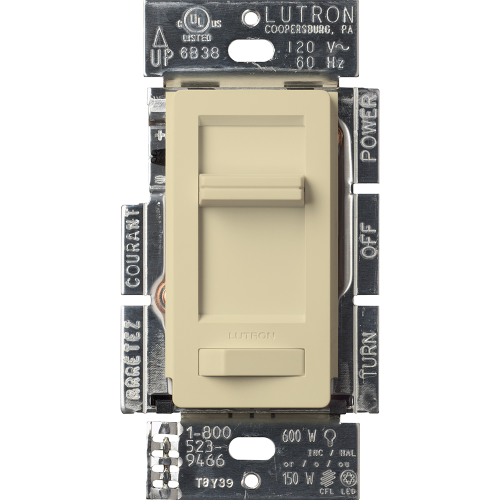 Lumea LED+ Dimmer for LED, halogen, and incandescent dimmable bulbs in ivory